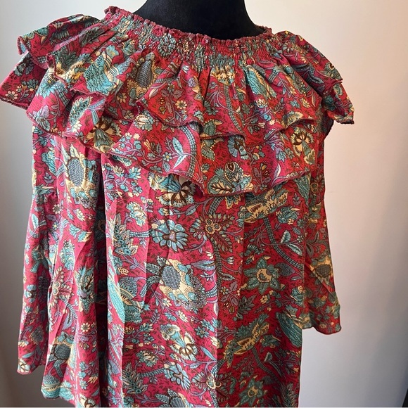 NWT EARTHBOUND Vibrant Floral Tunic - Picture 2 of 7